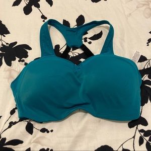 Nike Soft Cup Teal Sports Bra